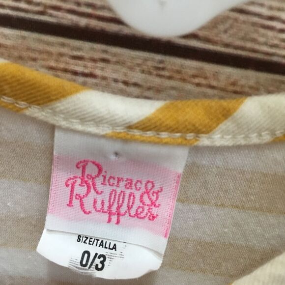 RICRAC AND RUFFLES ROMPER WITH APPLIQUED DEER HEAD - Picture 7 of 7